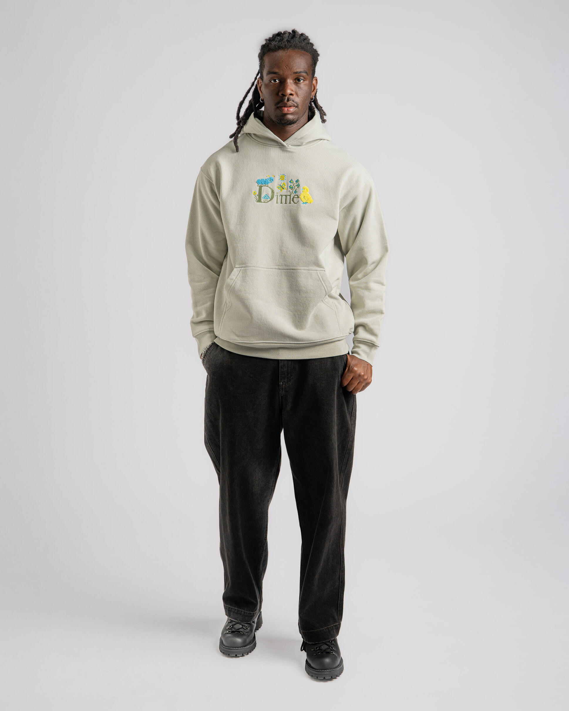 Dime Classic Cross Stitch Hoodie | DIMESU2541CHA | AFEW STORE